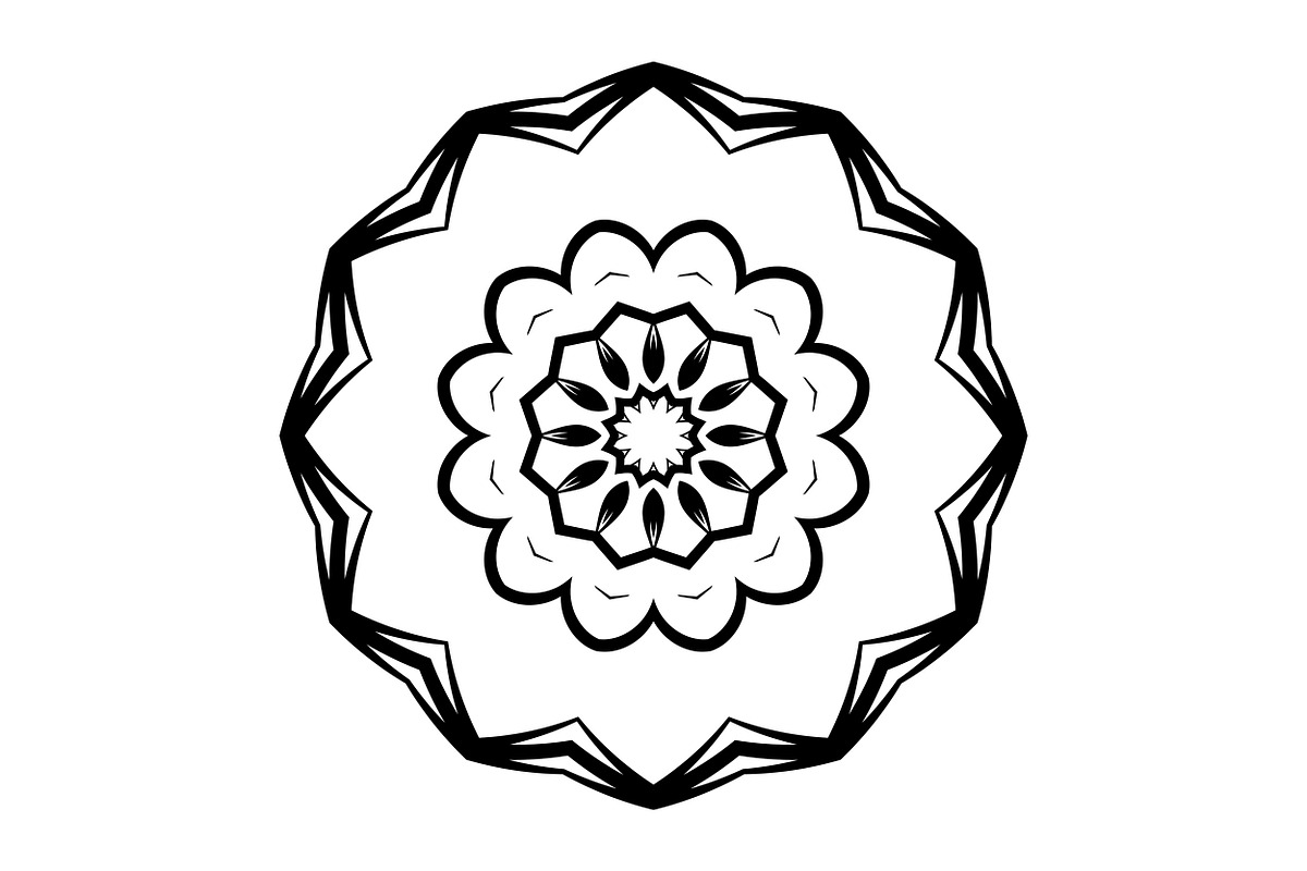 Artistic Mandala Vector Collection, a Decorative Illustration by NJ Himel (Photo 88 of 101)