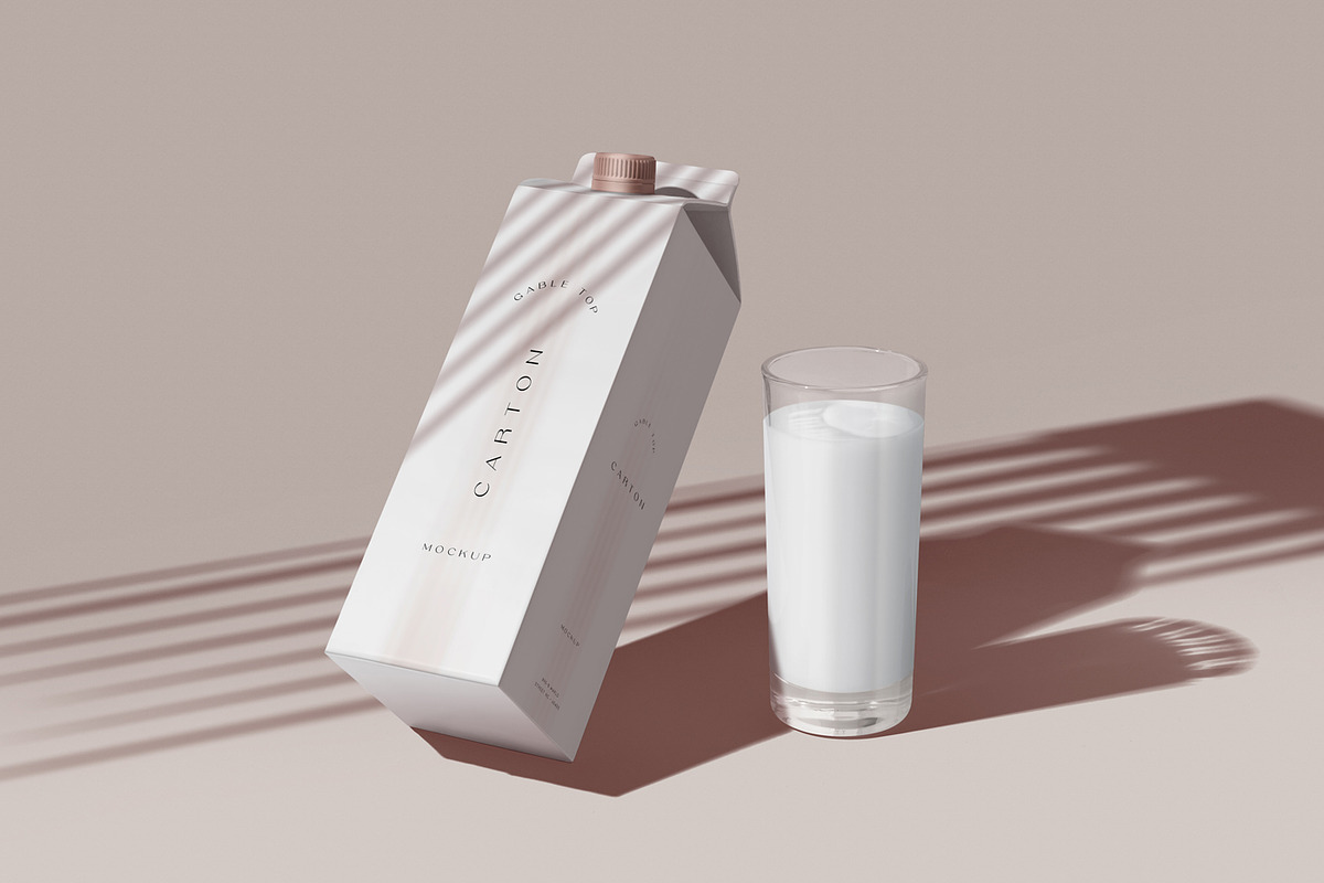 Gable Top Carton Mockups, a Packaging Mockup by DesignNeutrons (Photo 5 of 7)