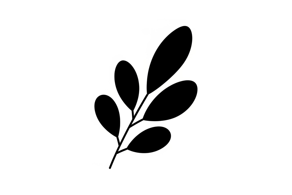 Botanical Leaf Silhouette Bundle, an Illustration by Creativeshirt (Photo 4 of 51)