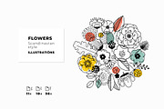 Scandinavian flowers, a Decorative Illustration by adehoidar (Thumbnail 1 of 5)