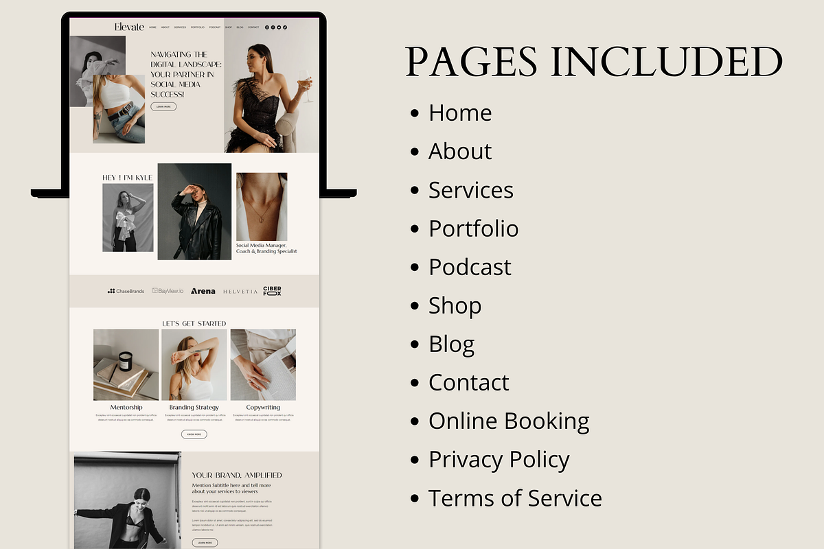 Luxury Wix Website Template, a Wix Template by AdvertFox (Photo 4 of 10)