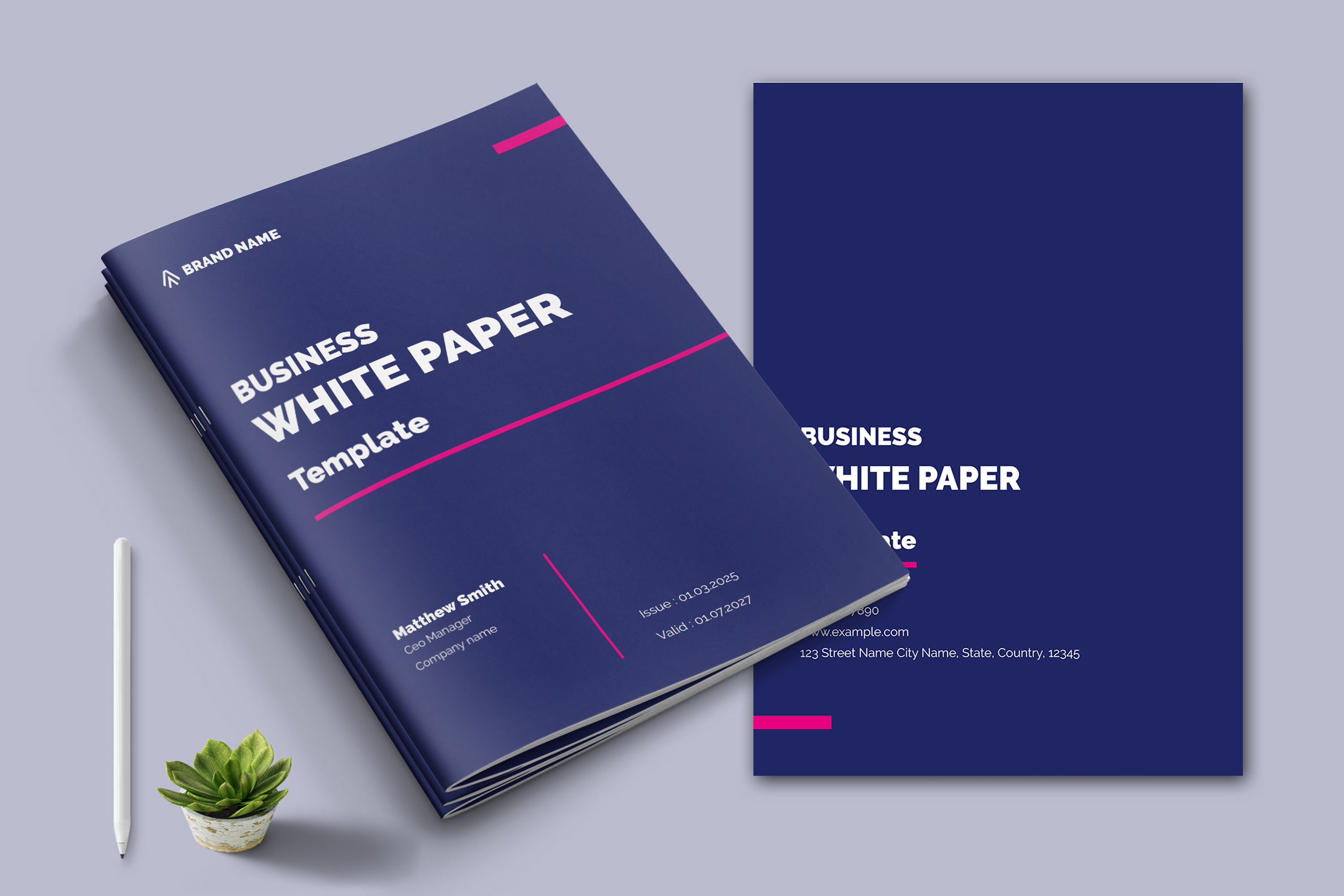 Business White Paper Template Design