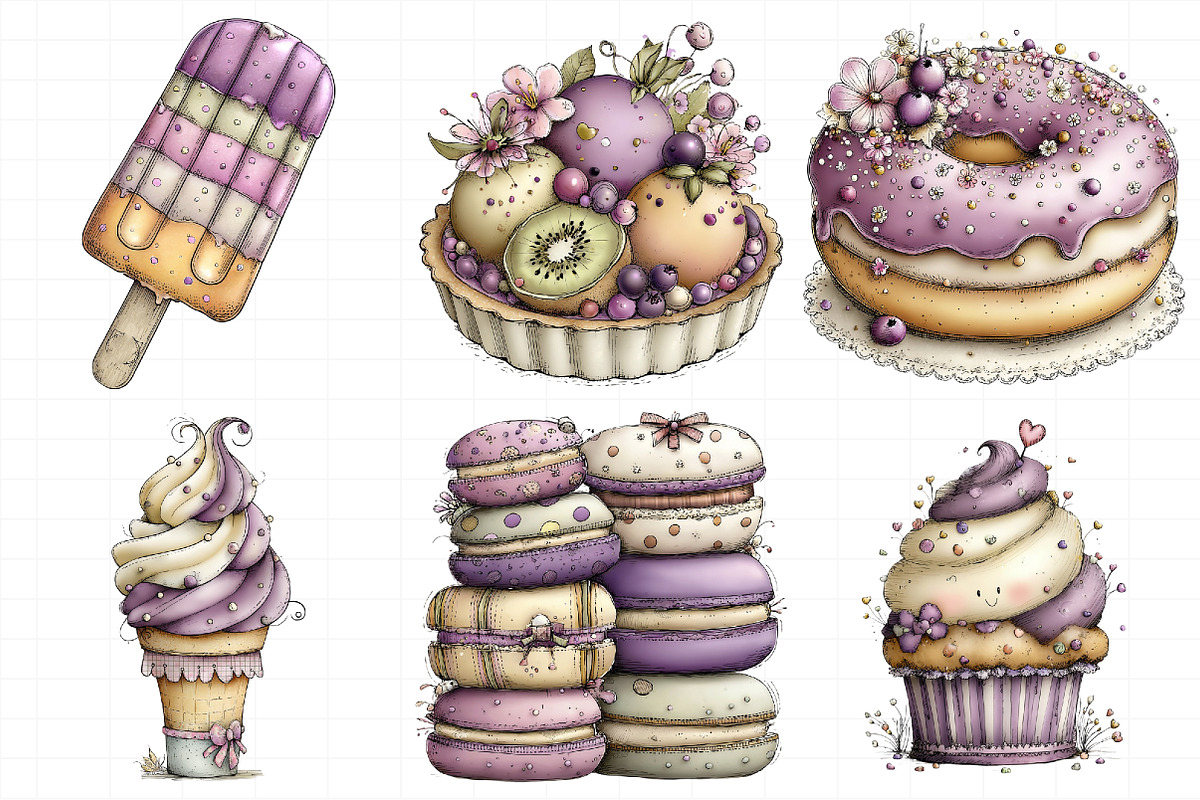 Whimsical Summer Sweet Treats Clipar, an Illustration by Daily.Designs (Photo 5 of 8)