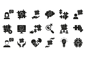 Business Collaboration, Team Icons, an Object Illustration by Gentle Studio