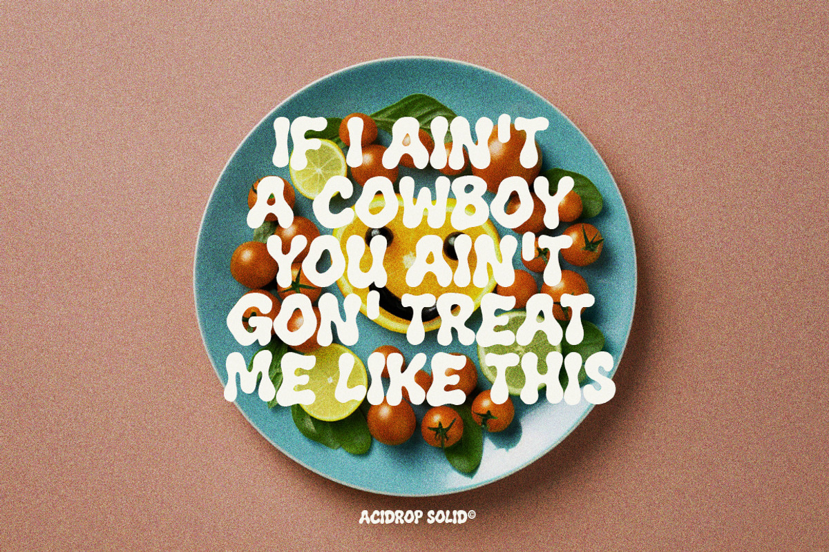 Acidrop Font, a Font by The Branded Quotes (Photo 8 of 8)