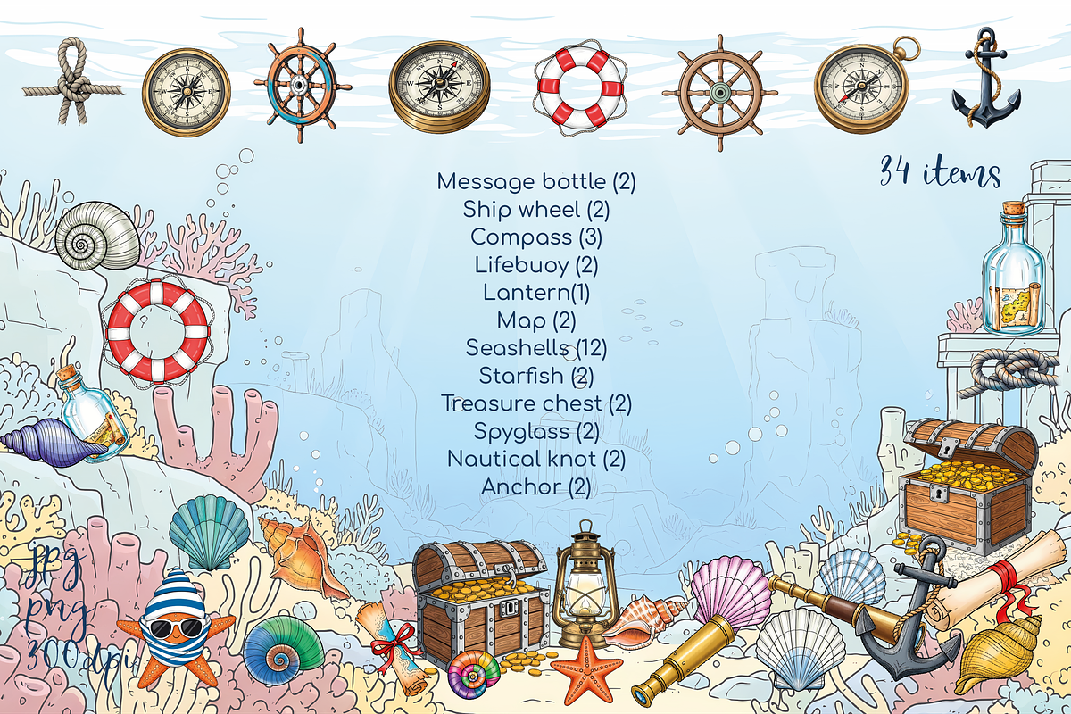 Sea Voyage Cute Animals, an Illustration by lokfrid (Photo 9 of 12)