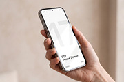 iPhone 17 Pro Max Mockup, an iPhone Mockup by graphypix (Thumbnail 1 of 4)