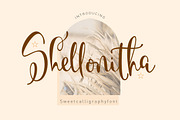 Shellonitha, a Script Font by Franstudio (Thumbnail 1 of 9)