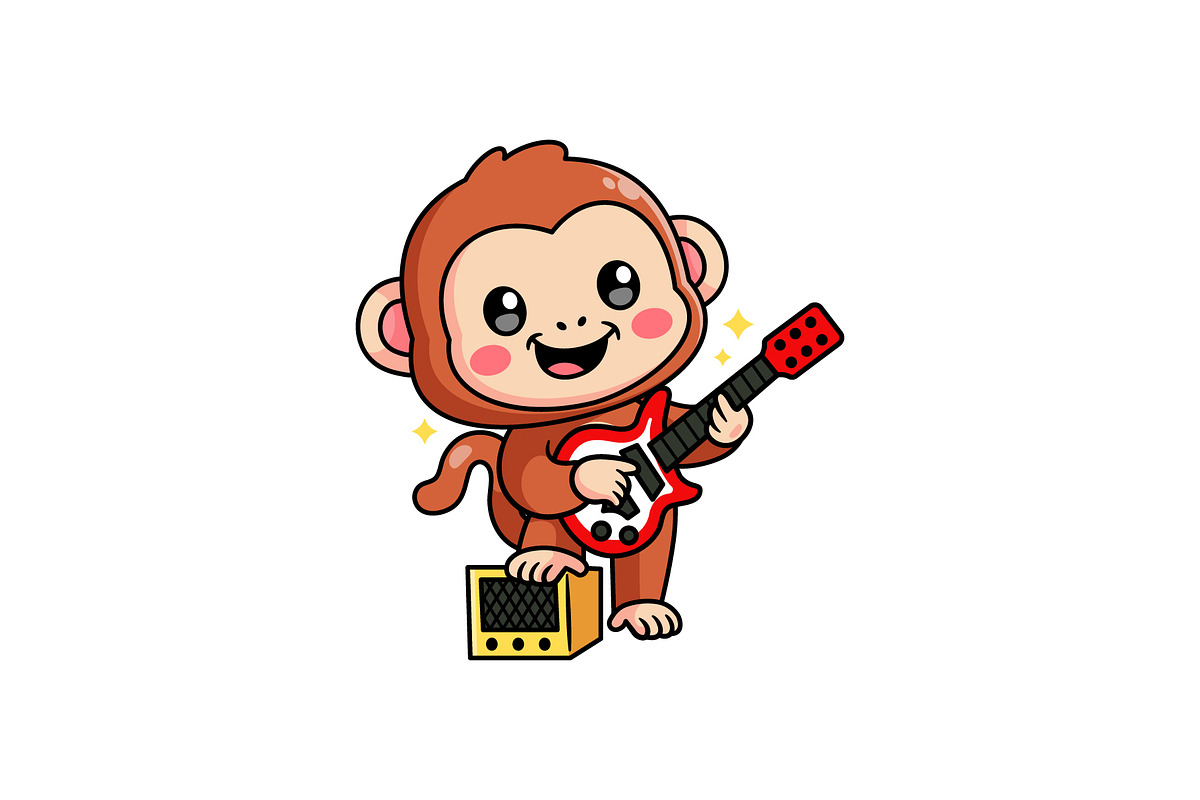 Monkey Rock, an Animal Illustration by Jaysx1