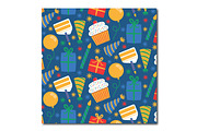 Colorful Birthdays Vector Pattern, a Pattern Graphic by K McCormack Designs (Thumbnail 2 of 4)