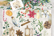 Watercolor Christmas collection, a Decorative Illustration by WonderWonder (Thumbnail 6 of 19)