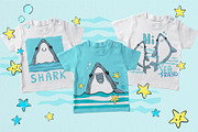 Cute Shark design print, an Illustration by Sweet_print (Thumbnail 3 of 4)