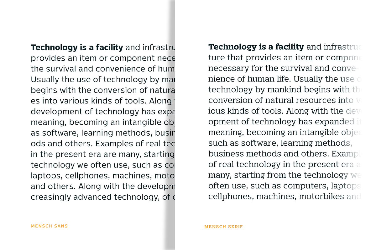 Mensch; 32 Fonts of Sans & Serif, a Sans Serif Font by Eko Bimantara (Photo 9 of 13)