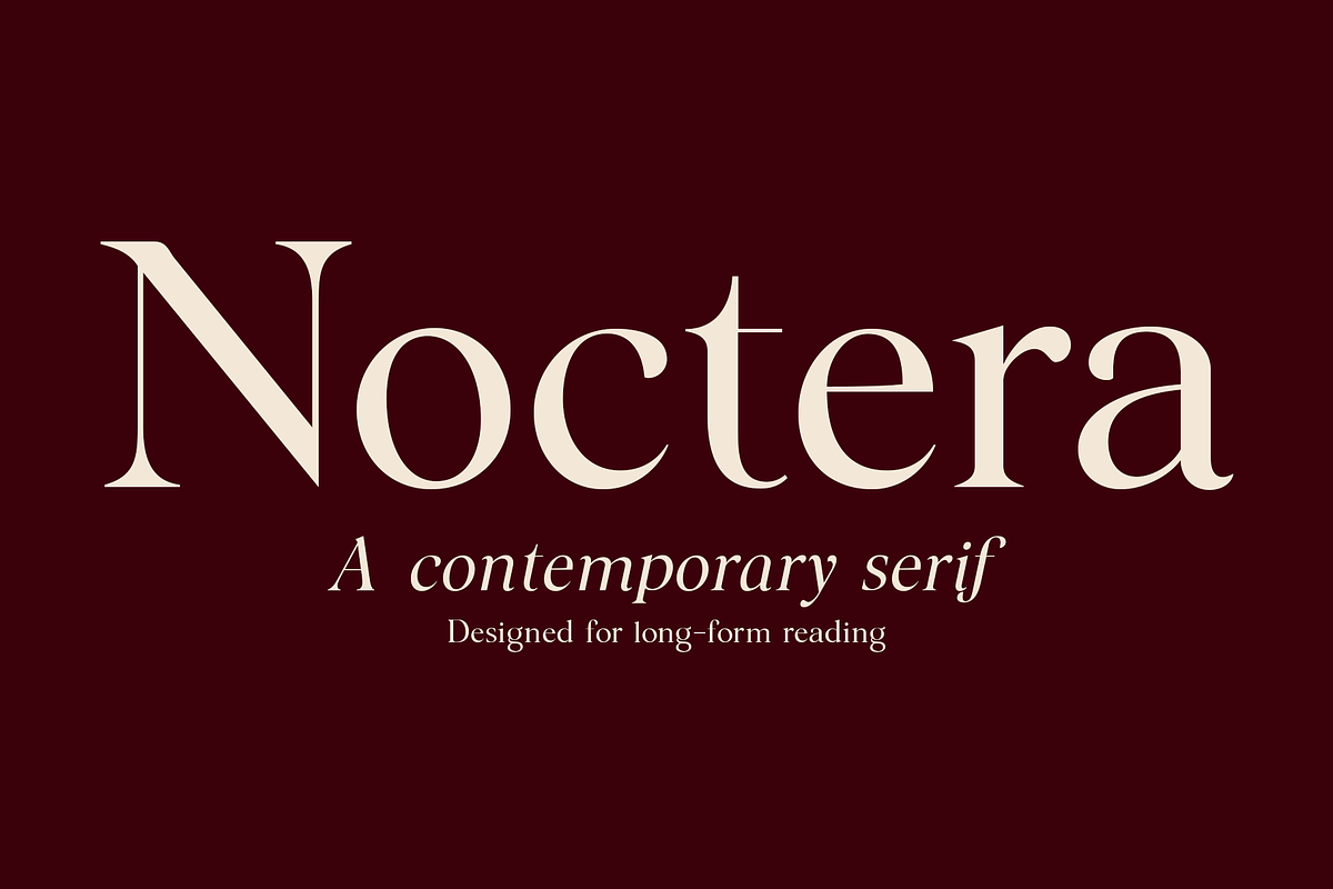 Noctera Modern Editorial Serif Font, a Serif Font by LuhopCreative (Photo 1 of 15)