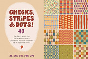 Stripe Dot Tile seamless patterns, a Pattern Graphic by Yuliya Derbisheva (Thumbnail 1 of 10)