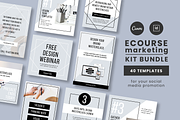 eCourse Marketing Kit, a Social Media Template by Studio Soluna (Thumbnail 1 of 9)