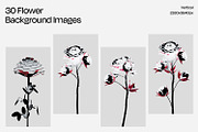 30 Flowers Backgrounds, a Background Graphic by Tridimensi Pro (Thumbnail 1 of 11)