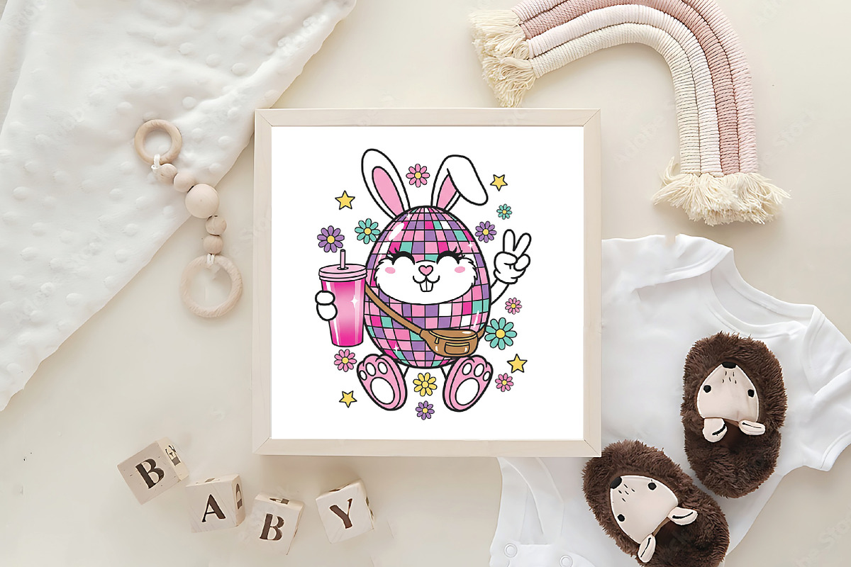 Disco Ball Easter PNG, an Illustration by CraftArtStudio (Photo 4 of 4)