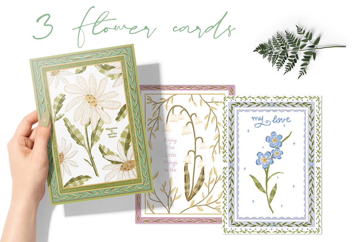 Soft flowers graphic collection, a Decorative Illustration by Yelloo Fish (Photo 4 of 16)
