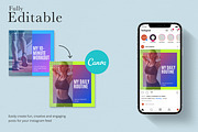 Fitness Instagram Templates Canva, a Social Media Template by Sakura Digitals (Thumbnail 2 of 5)