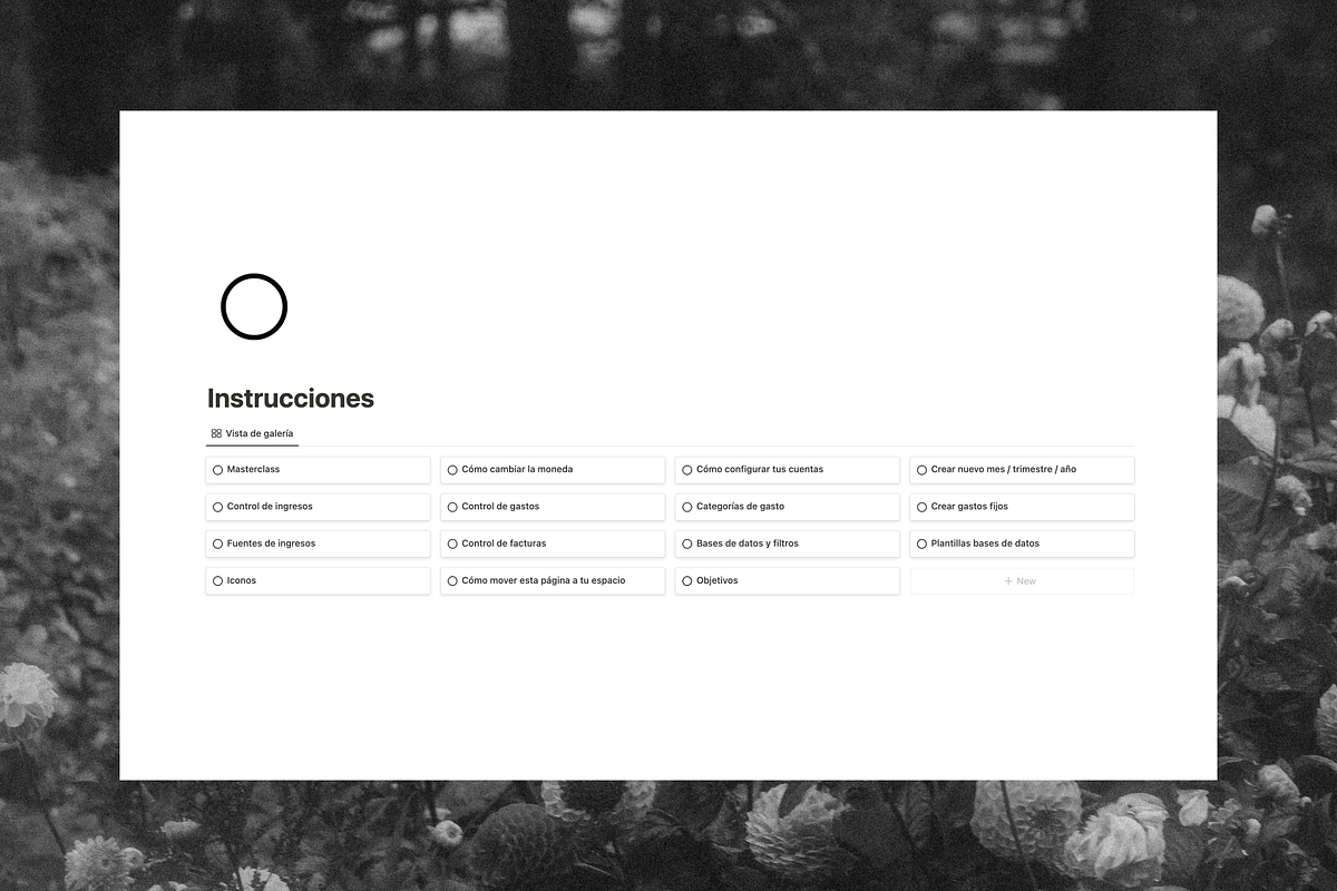Serenidad financiera Notion Tracker, a Templates & Theme by The Peach Shop (Photo 6 of 6)