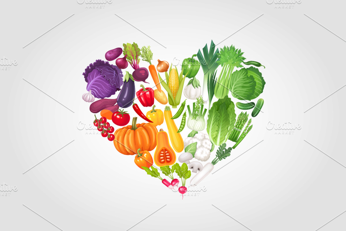 Vegetables vector set, a Food Illustration by Bigio Designs (Photo 3 of 4)