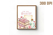I'm All Booked Sublimation PNG, an Illustration by Libby Wishes (Thumbnail 4 of 6)