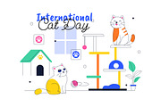 10 International Cat Day, an Animal Illustration by denayunebgt (Thumbnail 4 of 4)