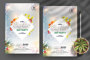 Easter Day Flyer Template (PSD), a Flyer Template by PixelsDesign