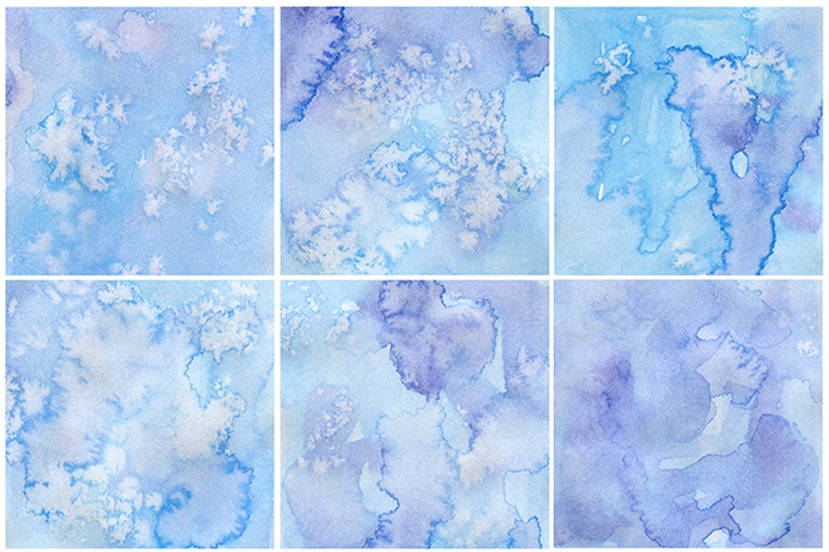 Digital Paper - Blue Spring, a Texture Graphic by AqwaColor