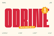 Odrine - A Retro Modern Condensed, a Sans Serif Font by roomspace creative lab (Thumbnail 1 of 12)