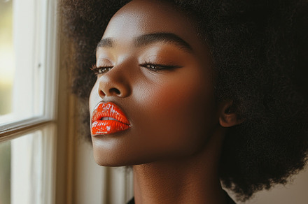 Portrait of a Stylish Model Posing by a Bright Window, a Photo by AS photostudio