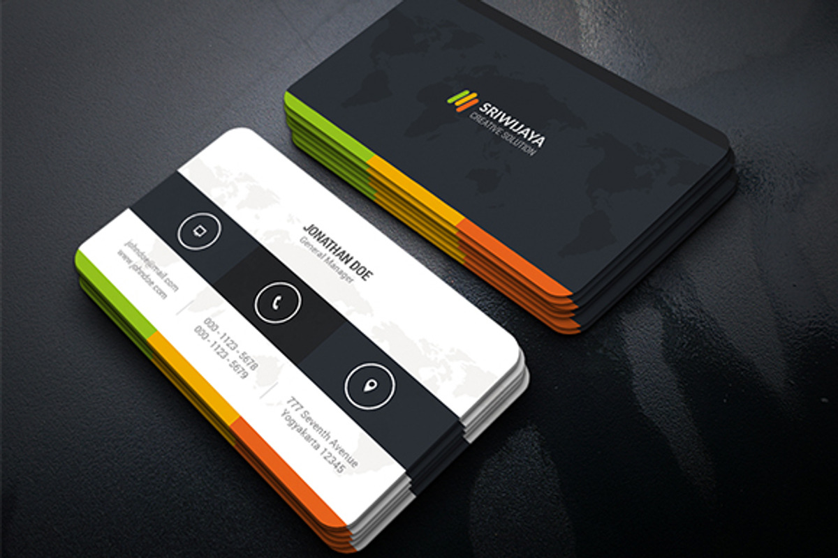 Creative Multicolor Business Card, a Business Card Template by InfinityArt (Photo 1 of 2)