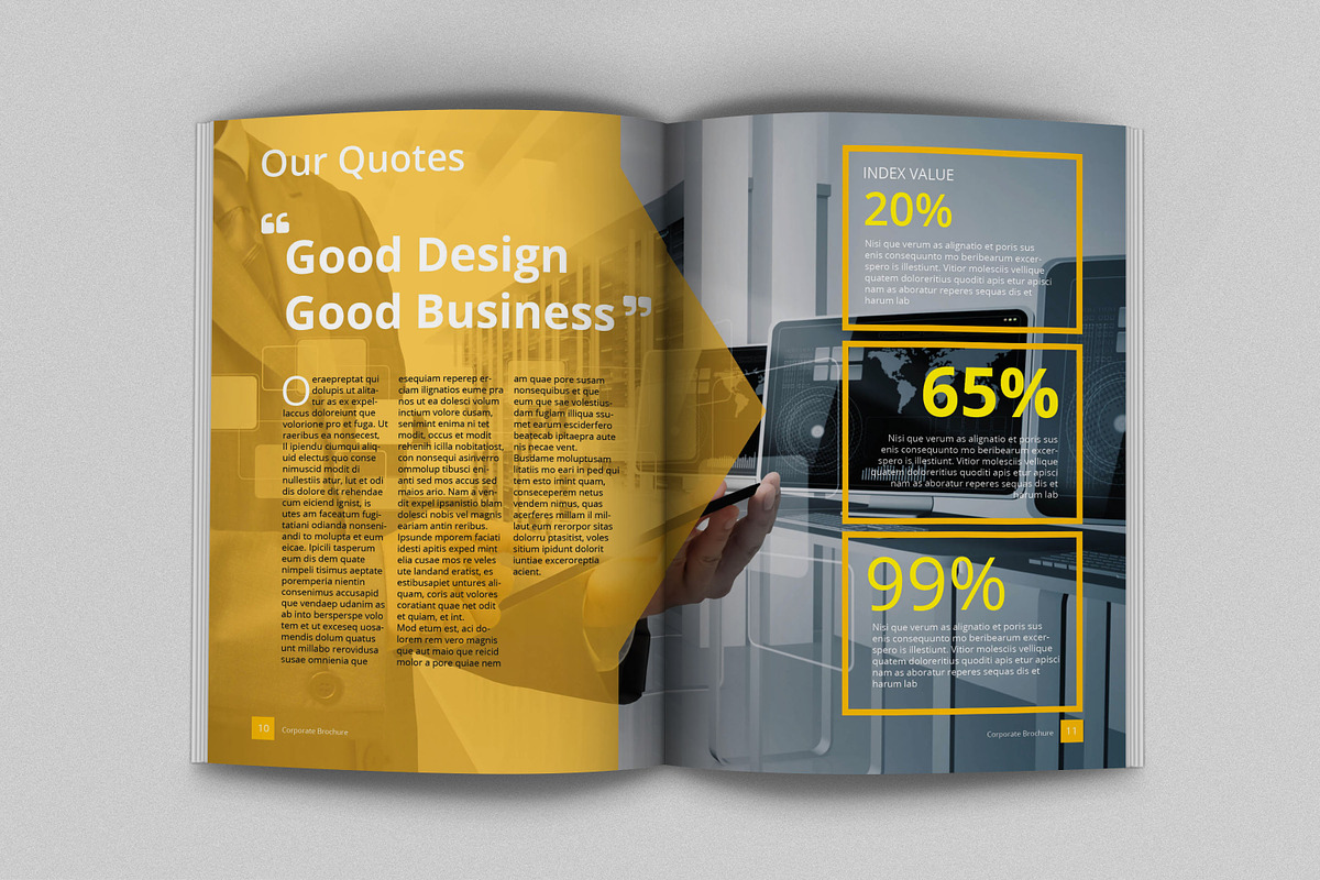 A4/Letter Business Brochure, a Brochure Template by feydesign (Photo 6 of 18)