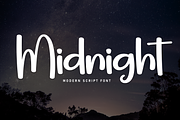Midnight | Script Font, a Handwritten Font by Scratchones (Thumbnail 1 of 8)