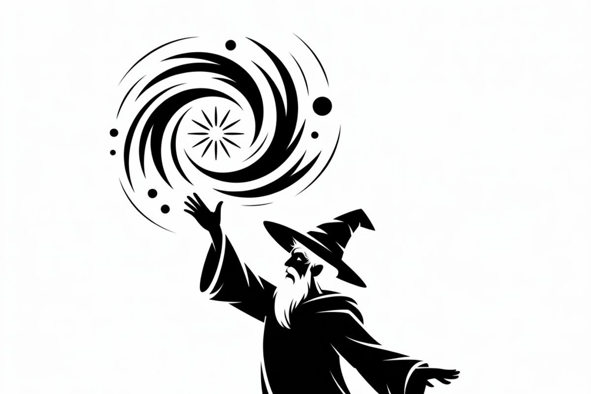 silhouette a mysterious wizard, an Illustration by Amazin_art (Photo 11 of 19)