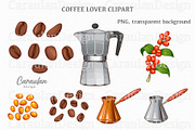 Coffee Lover Collection, a Food Illustration by Serghei Caraulan (Thumbnail 3 of 3)