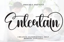 Entertain | Script Font