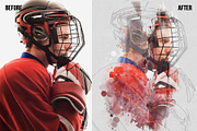 Watercolor Paint Photoshop Template, an Action Add-On by Shovajit (Thumbnail 4 of 5)