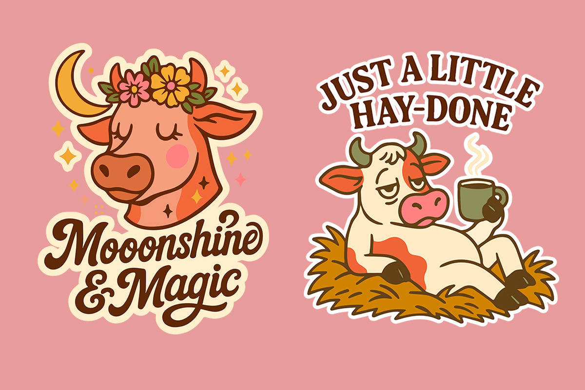 Western Cowgirls Club – Boho Cow SVG, an Object Illustration by LaVika (Photo 8 of 12)