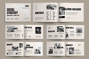 Modern Social Strategy Brochure, a Brochure Template by ContestDesign