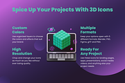 3D Simulated Reality Icon Set, an Object 3D Model by Flat Icons (Thumbnail 3 of 8)