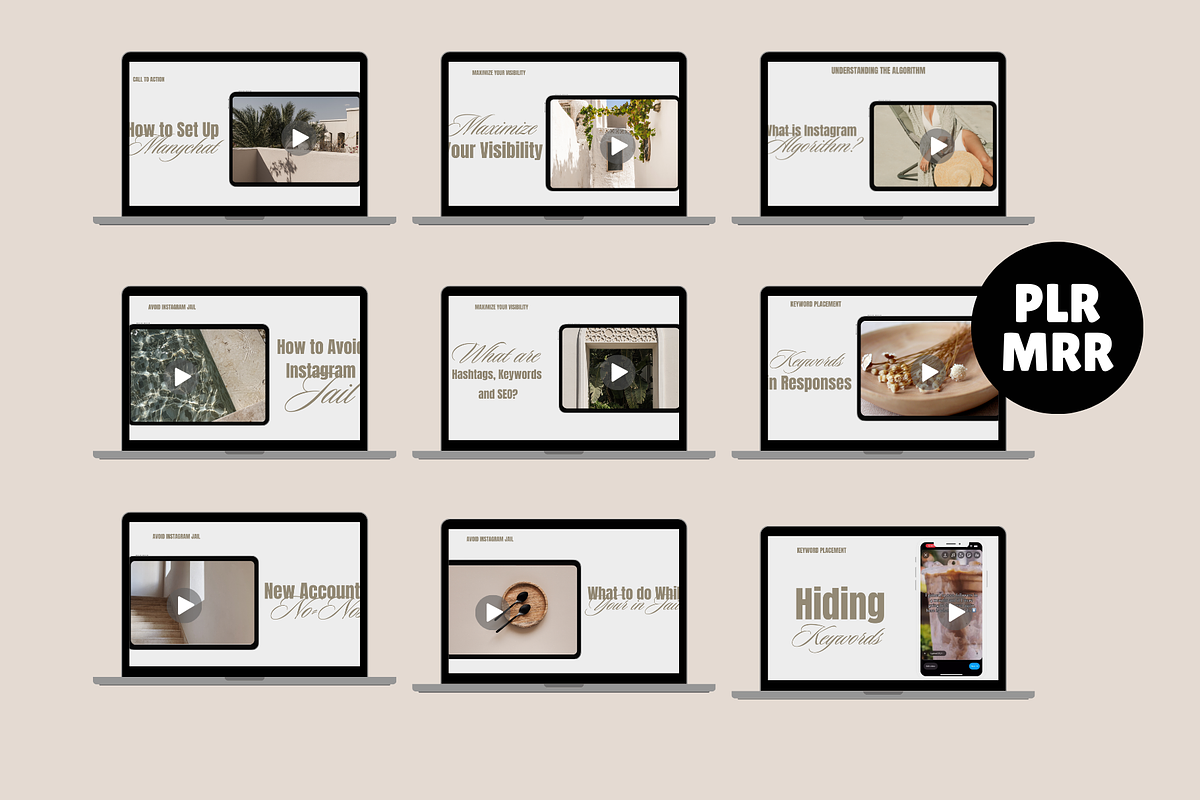 MRR Instagram Growth Course IG PLR, a Social Media Template by Design By Hira (Photo 6 of 9)