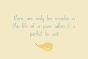 Lovely Pear | hand-written font, a Sans Serif Font by Wander Designs (Thumbnail 3 of 6)
