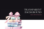 Stack of Books Clipart| Floral Books, an Education Illustration by BrushstrokeArtGB (Thumbnail 7 of 9)
