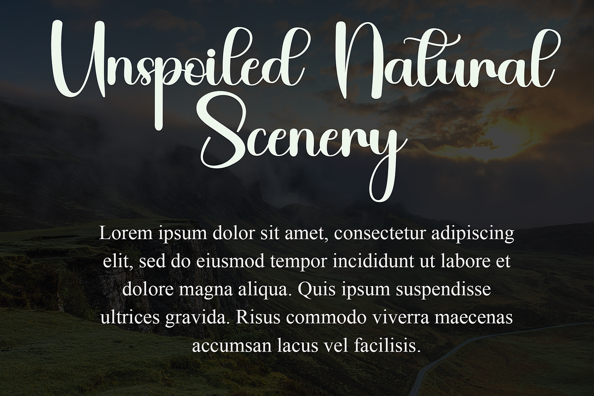 Nature, a Handwritten Font by FreshTypeINK (Photo 5 of 8)