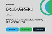 Avaben Sleek Futuristic Fonts, a Sans Serif Font by WhymoreArt (Thumbnail 3 of 9)