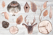 First snow Watercolor Clipart Set, an Object Illustration by Sha1nee (Thumbnail 2 of 5)