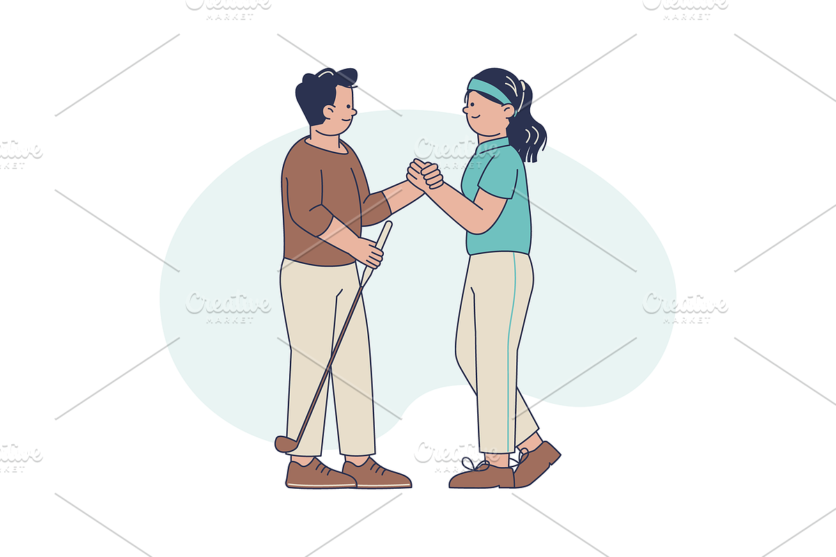 Golf Tournament Illustration, an Object Graphic by Jump Studio (Photo 6 of 12)