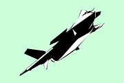 Chinese Military jet aircraft, a Transportation Illustration by Sumberpangan (Thumbnail 2 of 3)